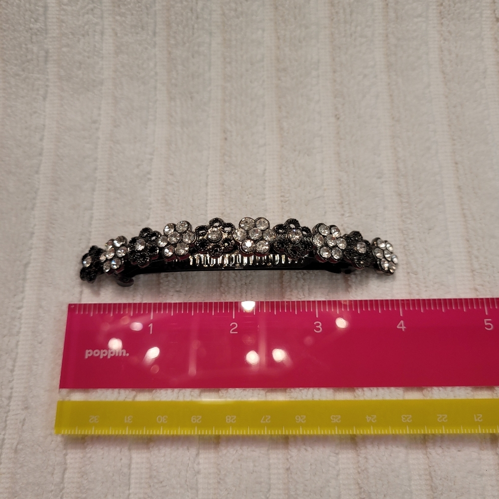 Bundle of 4 Rhinestone Scunci Rhinestone Barrettes NWOT - Picture 8 of 9